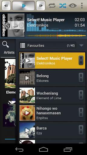 Select! Music Player Pro screenshot 1