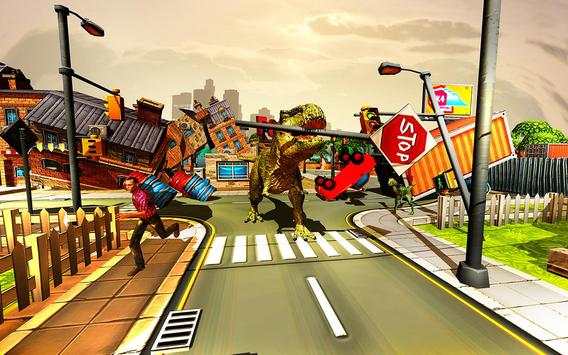 Angry Dinosaur City Rampage скриншот 1