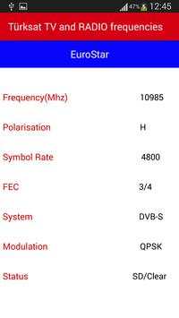Turksat TV and Radio Frequencies screenshot 5