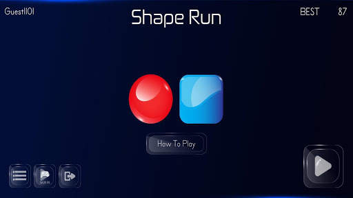 Shape Run - Free Offline Endless Runner Game screenshot 1