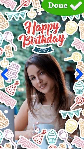 Happy Birthday Frame For Pictures Photo Editor 4 تصوير الشاشة