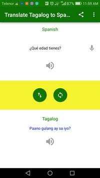 Translate Tagalog to Spanish screenshot 2