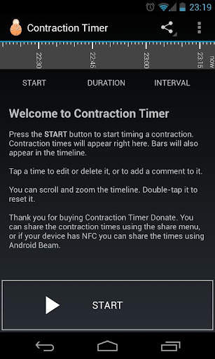 Contraction Timer screenshot 2