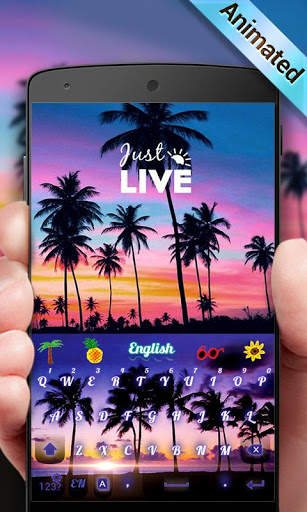 Just Live GO Keyboard Animated Theme screenshot 1