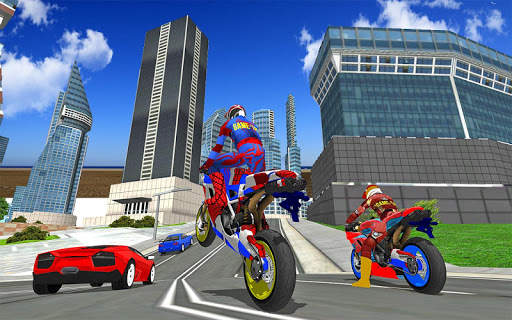 Motorbike Stunt Super Hero 3D screenshot 6