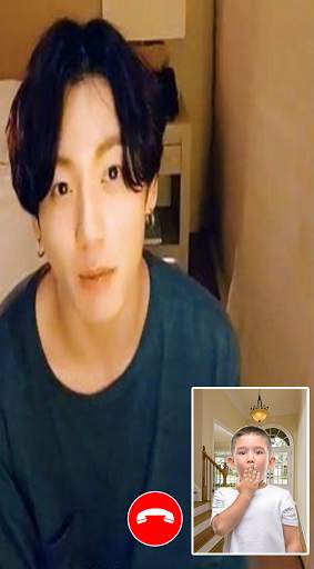 Jungkook Kpop BTS Video Call & chat Simulator screenshot 2