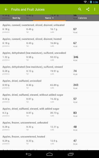 Calories in food screenshot 6