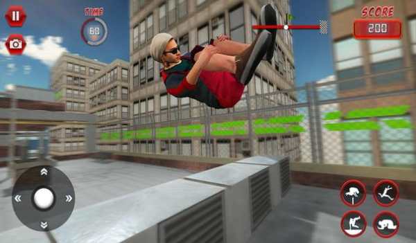 simulador parkour azotea: correr, voltear y rodar screenshot 11