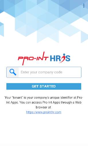 Pro-Int HRIS Mobile screenshot 1