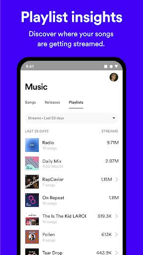 Spotify for Artists screenshot 7
