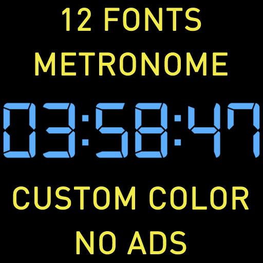 Digital Clock with Metronome icon