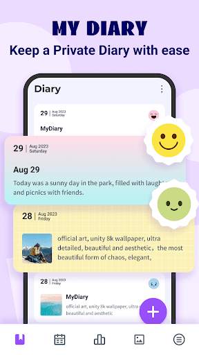Diary with Lock: Daily Journal screenshot 2