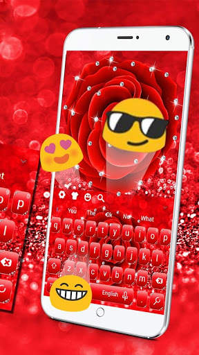 Red Rose Diamond Keyboard screenshot 3