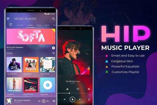 HIP Music Player: Free Mp3 Player - Audio Beats screenshot 1