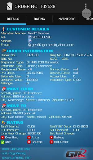 GTL Mobile System for TSP screenshot 4