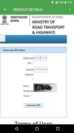 Vahan RTO - Vehicle Information screenshot 3