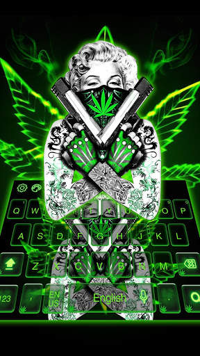 Green lady rasta keyboard screenshot 2