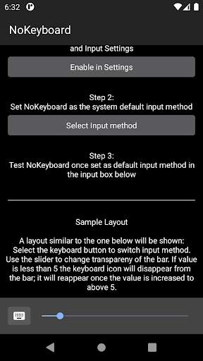 No Keyboard: Hideable keyboard screenshot 6