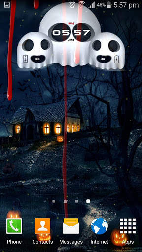 Halloween Clock Live Wallpaper screenshot 6