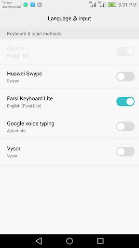 Farsi Keyboard Lite screenshot 2