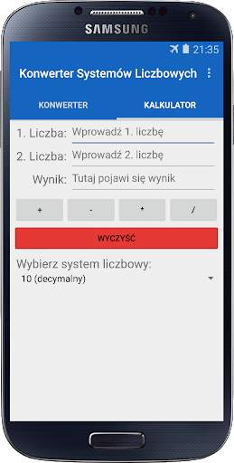 Konwerter Systemów Liczbowych screenshot 2
