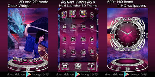 Asian Fantasy Go Launcher theme screenshot 8