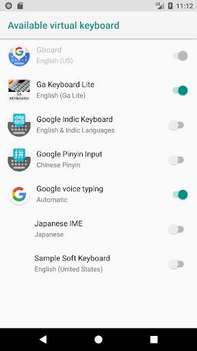 Ga Keyboard Lite screenshot 2