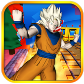 3D Goku Saiyan Dash Surfer Run иконка
