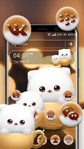 Cute Puffy Theme Launcher screenshot 1