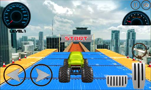 Monster Mega Truck Jump 3D Rac screenshot 4