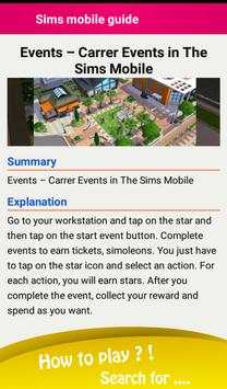 Sims mobile guide 2018 screenshot 6