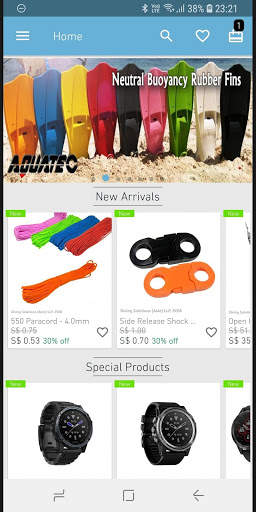 Diving Solutions Store, Catalog App screenshot 1