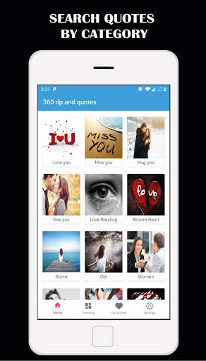 360 Quotes - Dp,status,love quotes screenshot 1