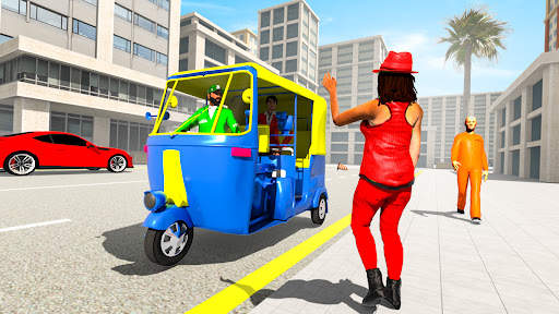 Auto Rickshaw Driving Games 3d screenshot 3