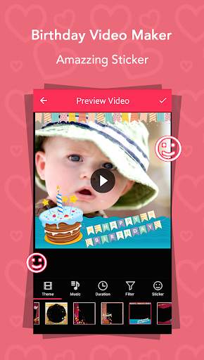 Birthday Video Maker 5 تصوير الشاشة