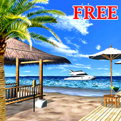 Beach In Bali 3D FREE LWP icon