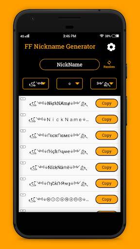 FF Name Creator - Nickname Generator For Games screenshot 2