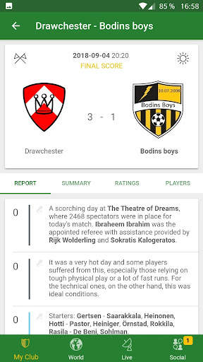 Hattrick Football Manager Game screenshot 5