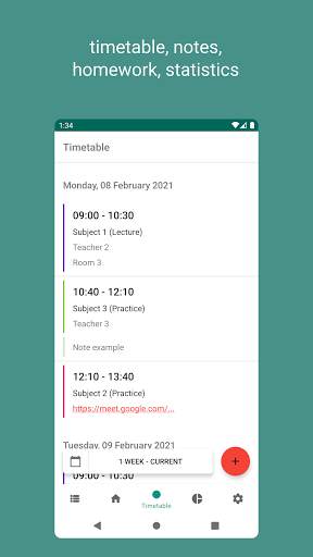 Timetable for students screenshot 1