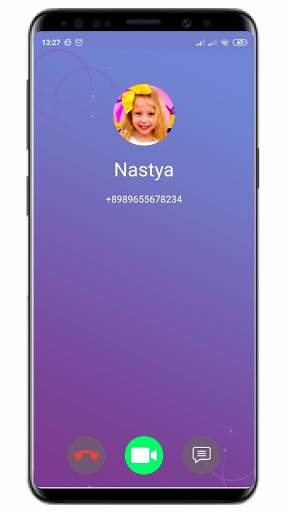 Nastya call you and Chat Simulator Prank screenshot 2