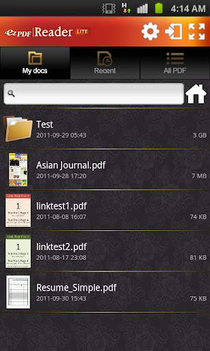 ezPDF Reader Lite for PDF View screenshot 1
