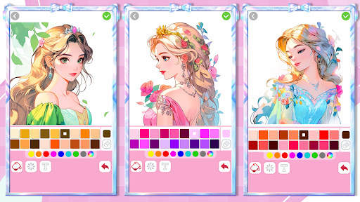Princess Coloring:Drawing Game screenshot 7