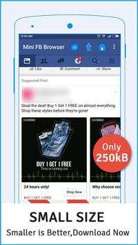 Browser for facebook fb lite screenshot 1