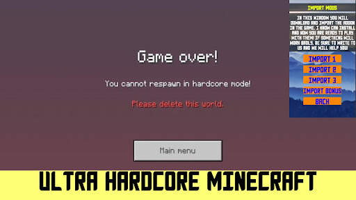 Ultra Hardcore Mod Minecraft screenshot 4