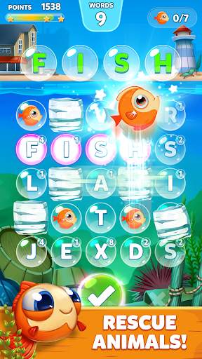 Bubble Words: Kelime oyunu - Beyin eğitimi screenshot 4