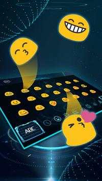 3D Next Tech Keyboard Theme screenshot 2