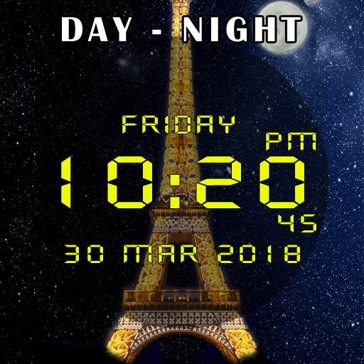 Day night automatic change clock wallpaper 1.4