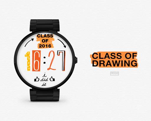 Class of Drawing watchface by Neroya screenshot 1