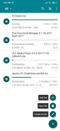 Fluid - Torrent Downloader | Torrent Magnet screenshot 1