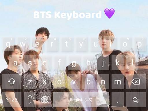 BTS Keyboard Theme screenshot 4